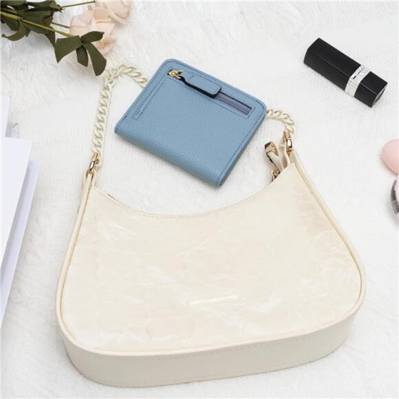 Slim Bifold Credit Card Holder, Blue - Picture 7 of 7